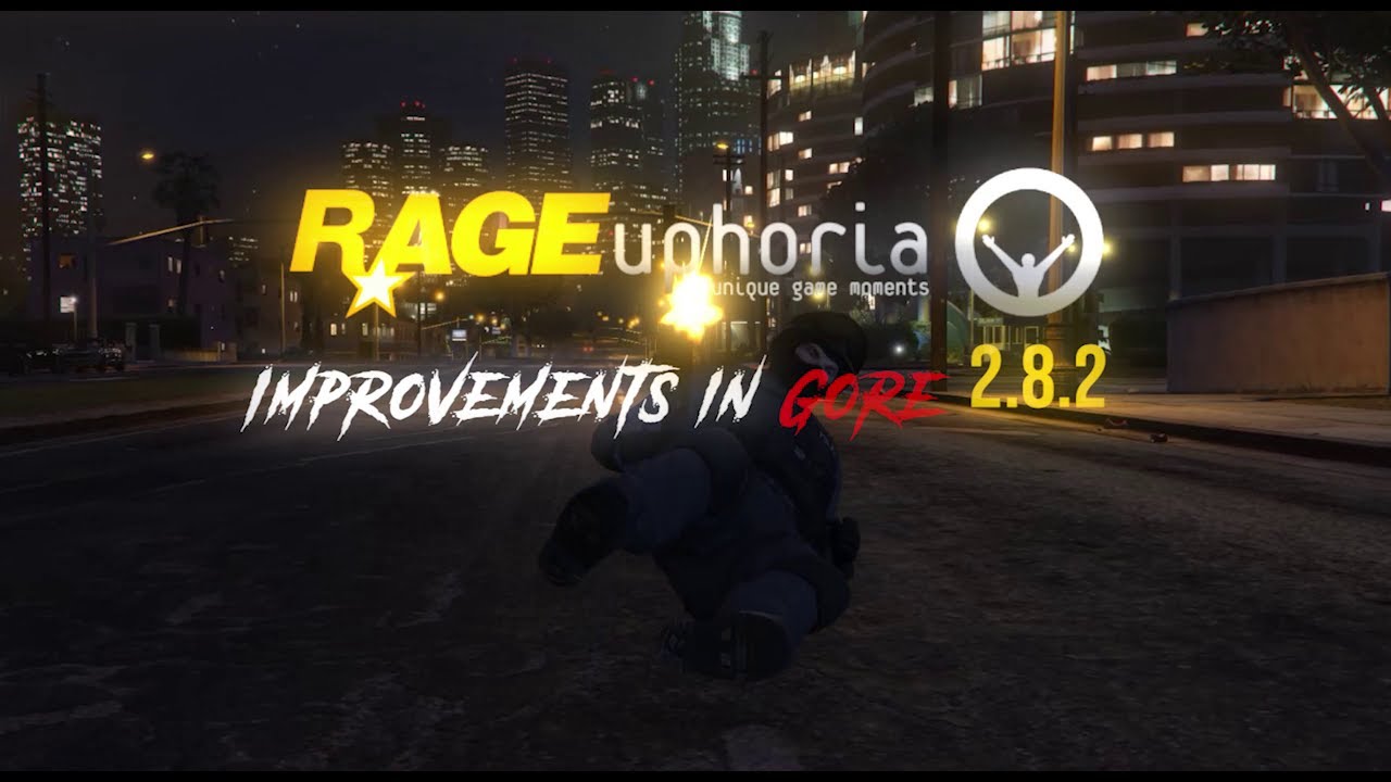Improvements In Gore & RAGEuphoria Physics GTA 5 EPIC GAMES MODS 2020