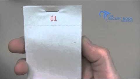 NC1 Waiters pad, numbered 1 to 100