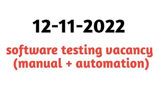 software testing|job alert| screenshot 2