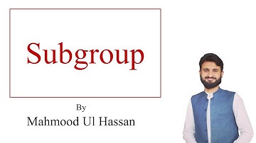 Subgroup | What is Subgroup? | Trivial and Non-Trivial Subgroups | Group Theory | Urdo | Hindi |