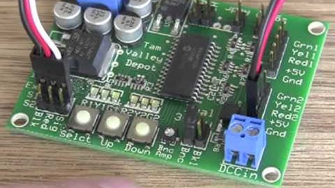 Setting up a servo driven model railroad semaphore