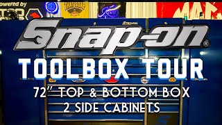 Snap On Toolbox Tour 72” Master Series With Top Box And Two Side Lockers!