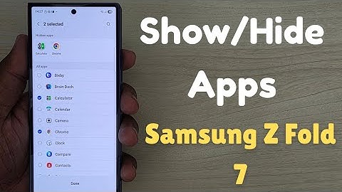 How to Hide Apps on Samsung Z Fold 7 | Find Hidden Apps | Unhide Apps