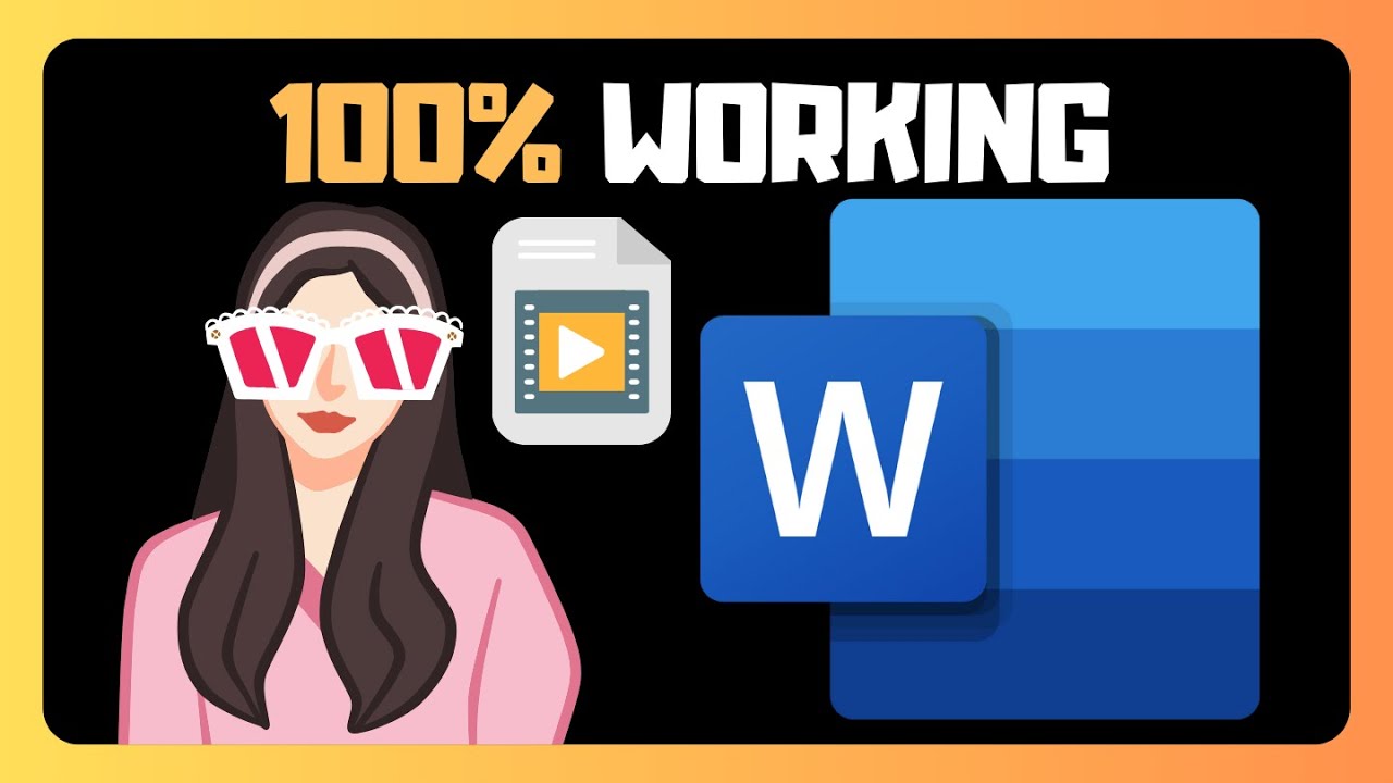 How To Add Or Insert Video File In Microsoft Word EASY - YouTube