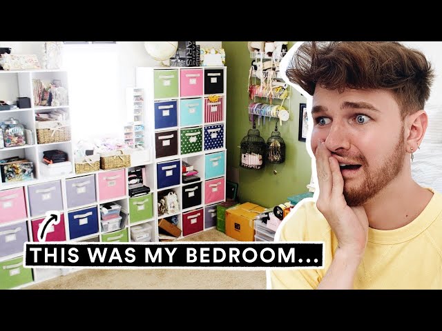 REACTING TO MY OLD BEDROOMS / DIY CRAFT ROOM *You are NOT ready for this...*