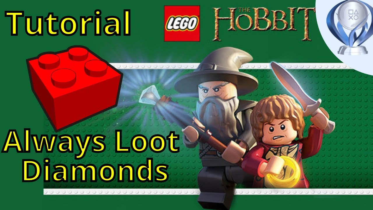 LEGO Hobbit - Always Loot Diamonds Red Brick Tutorial(Mithril Hammerhands)