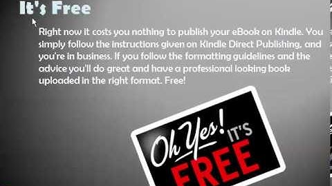 Self-Publishing Your Book to Kindle...