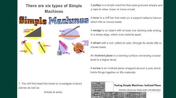 Power: Simple Machines: Inclined Plane
