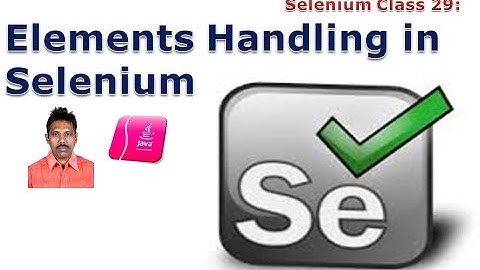 Selenium 29: Elements Handling in Selenium