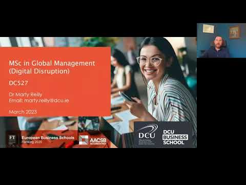 MSc in Global Management (Digital Disruption) - Postgraduate Information Week - Dublin City University - DCU