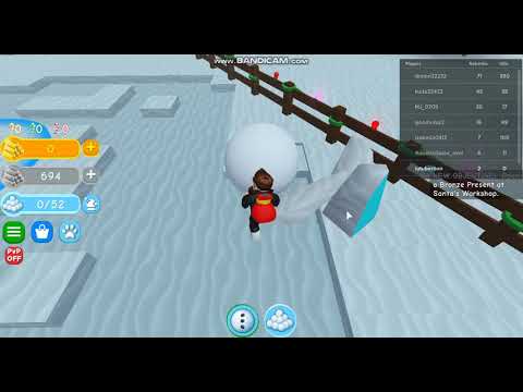 roblox ვაშენებ თოვლის პაპებს და ვაკეთებ გუნდებს #1