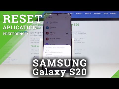 How to Reset App Preferences in SAMSUNG Galaxy S20 – Restore Default App Settings