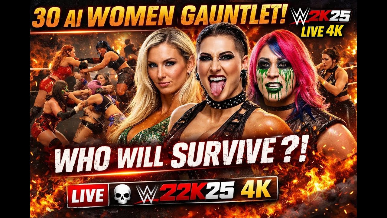 WWE 4K LIVE – Crazy Gauntlet Matches! 😈