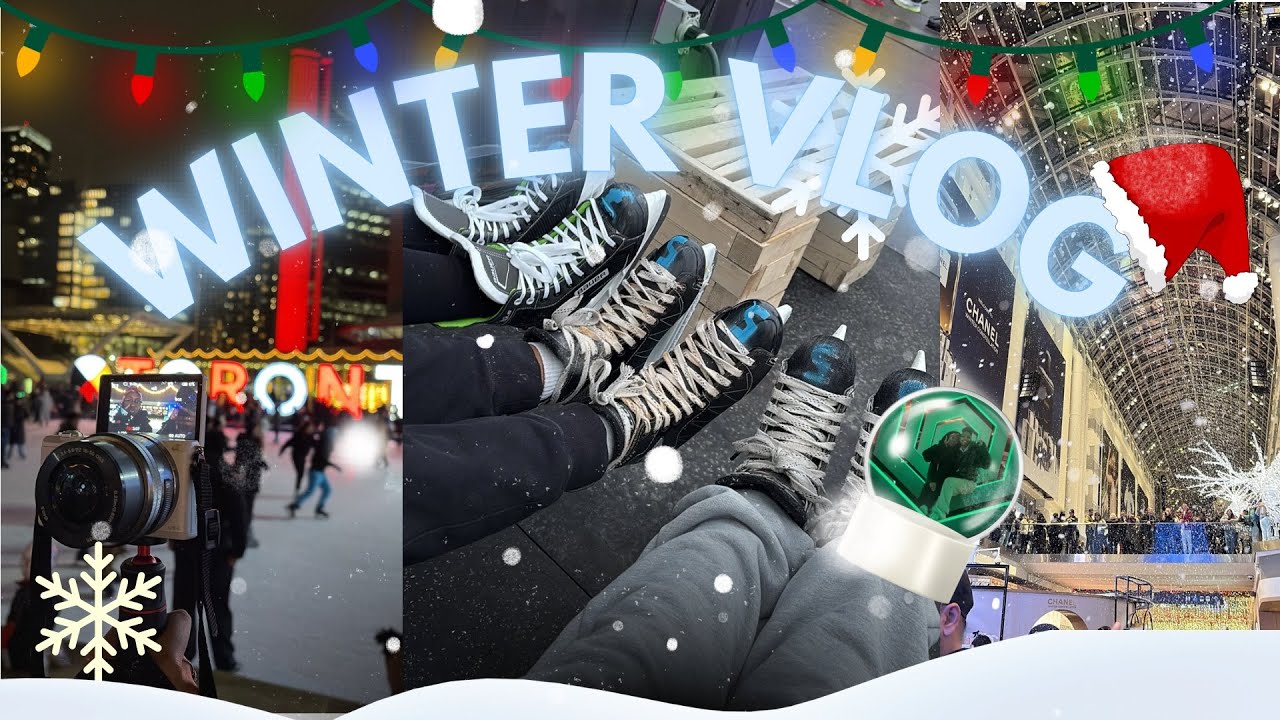 WINTER VLOG (skating, christmas lights etc..)