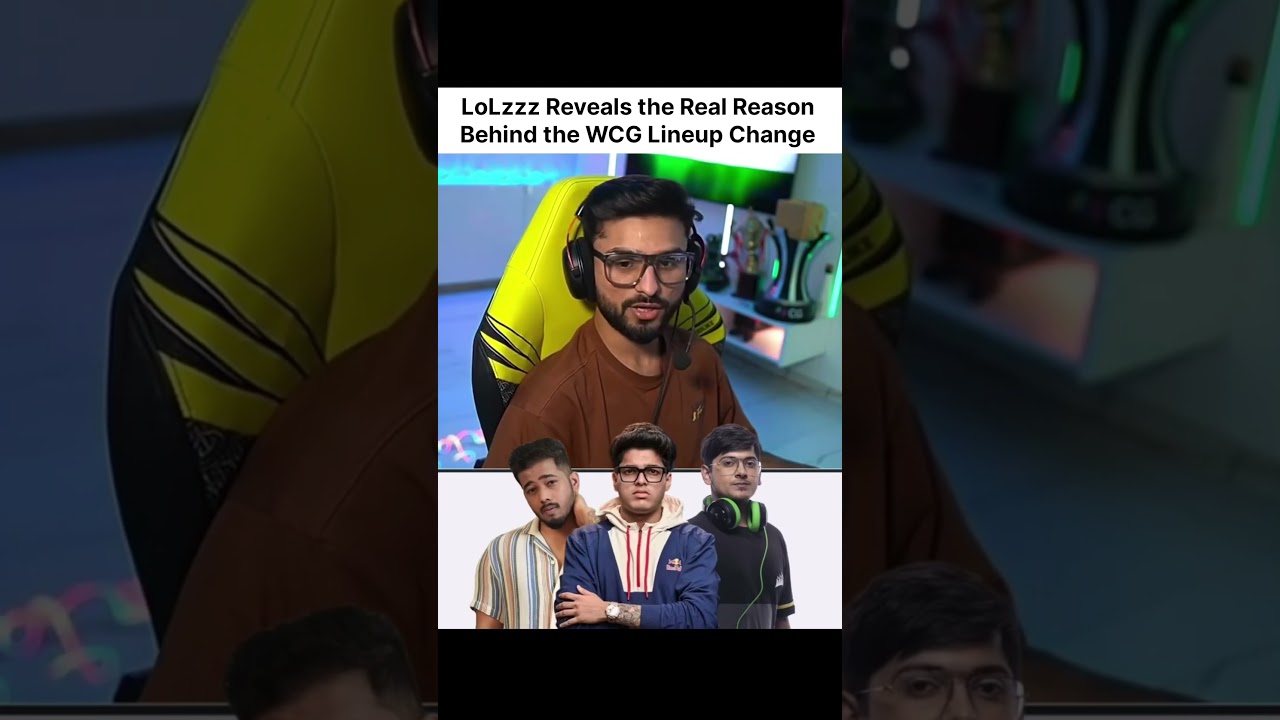 #LoLzzz Reveals the Real Reason Behind the #WCG Lineup change #Crow #Jonathan #Scout #Mortal #BGMI