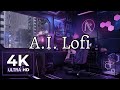 Ai lofi   beats generated by ai lofi beats with rain study focus relax sleep  4k ultra