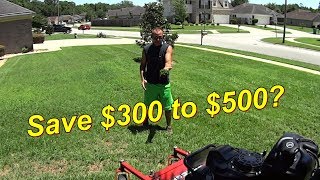 Mulching Plate - RESULTS - Improper Deck Discharge Set Up #SideHustle