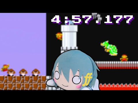 Super Mario Bros (any%) in 4:57.177