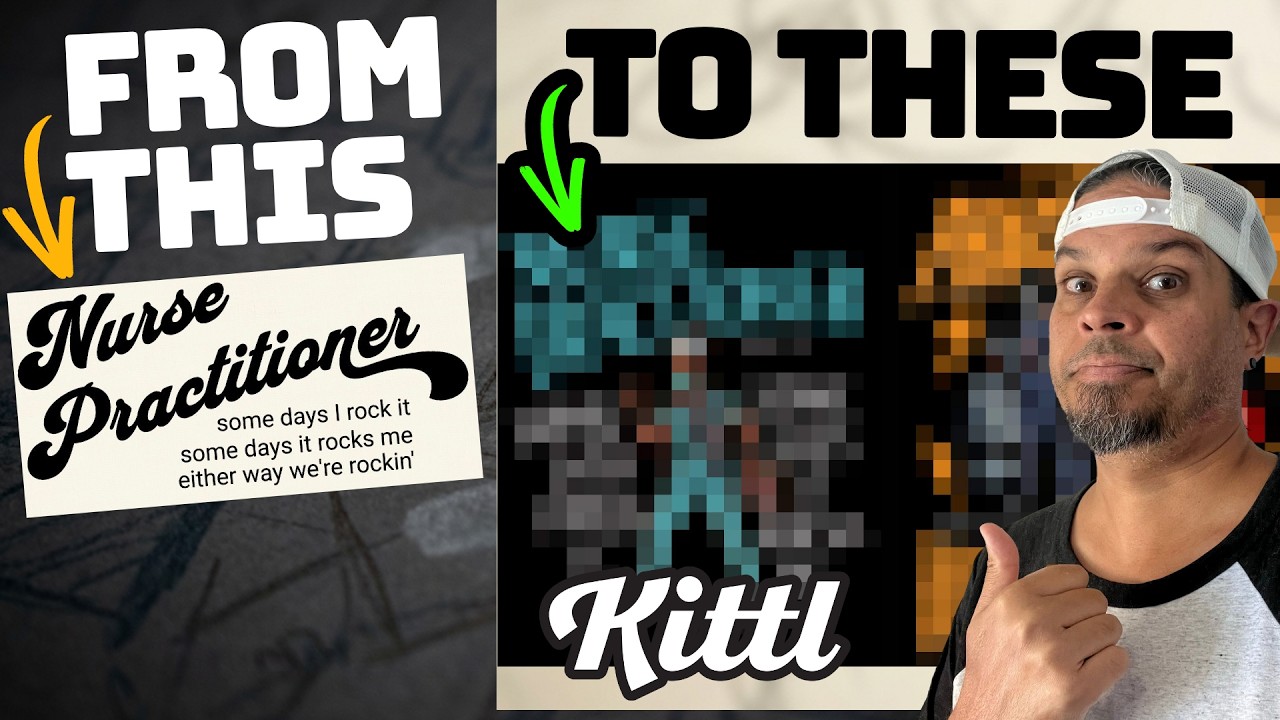 We Redo Real Print On Demand Designs in Kittl - Level Up Episode 7 ...