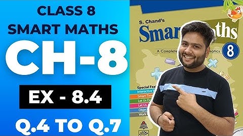 Smart Maths Class 8, Chapter - 8 || Exercise 8.4 || Percentage and It