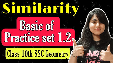Class 10th Chp 1 Similarity | Basic of Practice set 1.2 | Angle bisector theorem | Geometry | #2