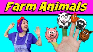 Finger Family With Animals - Learn Farm Animals With The Finger Family Song - Bella &amp; Beans TV