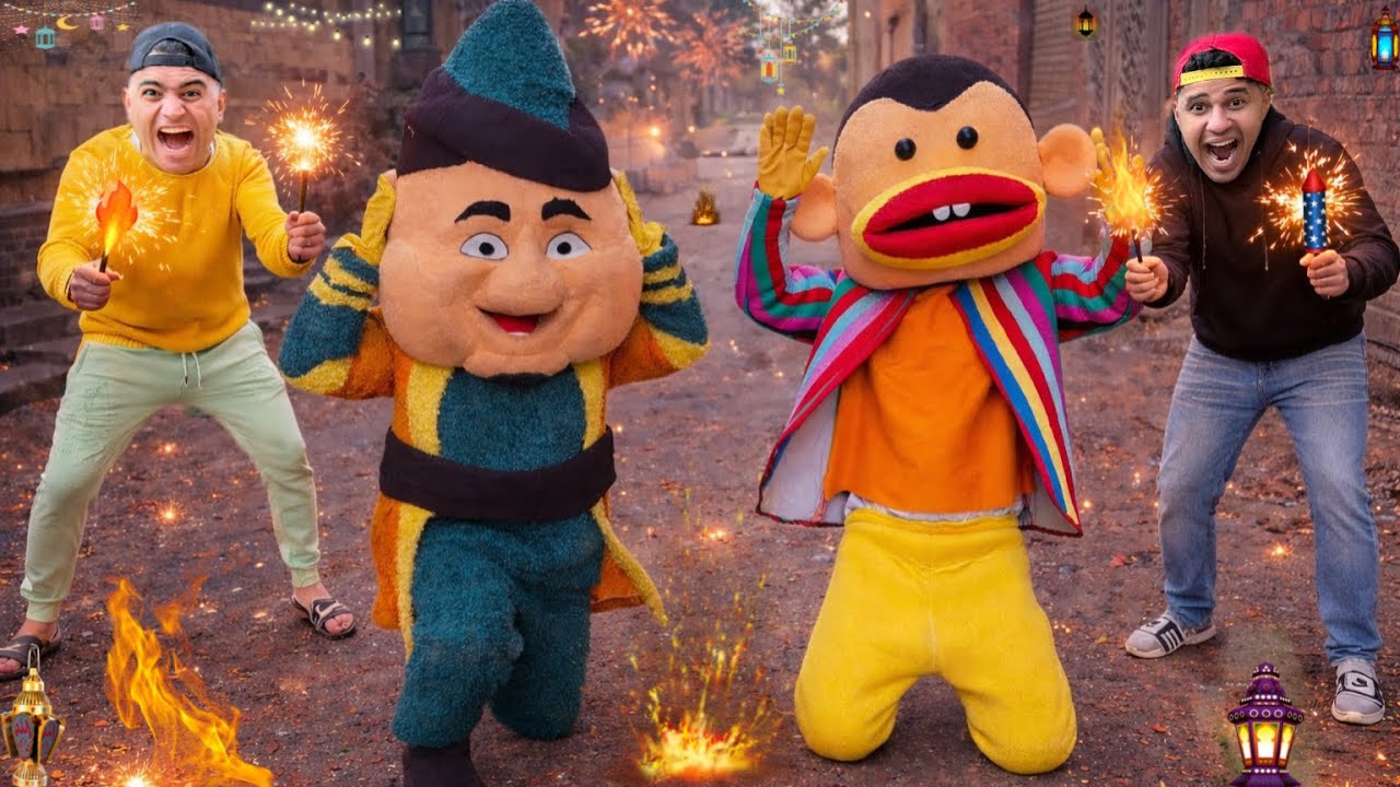 لما اخوك الصغير يفرقع صواريح رمضان في بوجي فنانيس |عمر نصر 