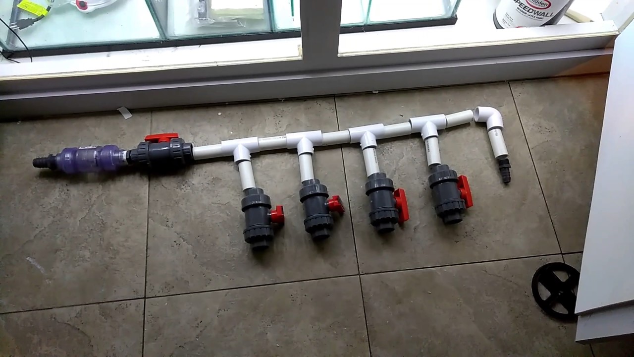 Manifold design for reef aquarium YouTube