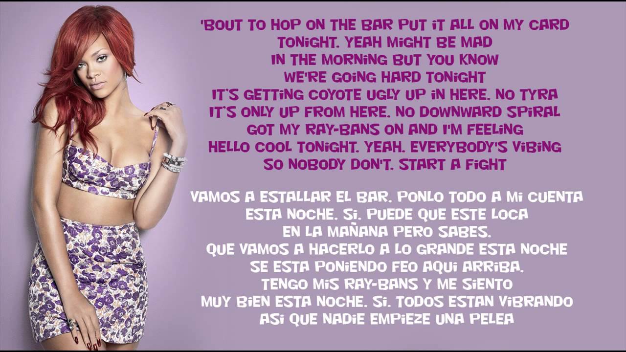 Rihanna - Cheers (Drink To That) Traducida Ingles/Español 