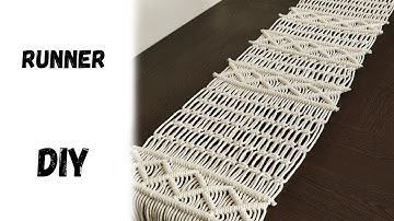 Macrame Table Runner Tutorial | DIY Macrame Runner with Fast Knotting Method