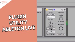 How I use the Ableton Live Utility plugin 🎚️ #abletonlive