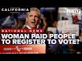 CA woman to plead guilty to paying people to register to vote, undercover video credited