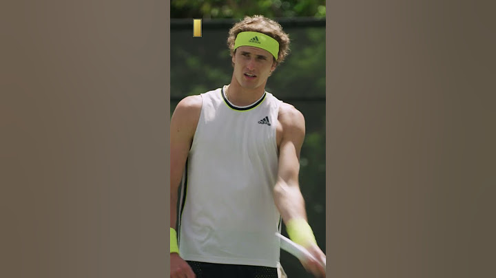 Alexander Zverev Reveals the Grip and Swing Technique For Hitting a Backhand