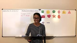 All about 2-D Shapes | Week 2 Day 2 (Math, Grade K)