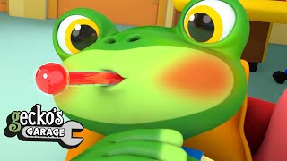Gecko Gets Sick! Mechanicals Take Over | Gecko's Garage | Trucks For Children | Cartoons For Kids