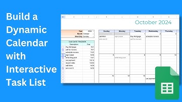 Build a DYNAMIC CALENDAR in Google Sheets without Complicated Formulas.