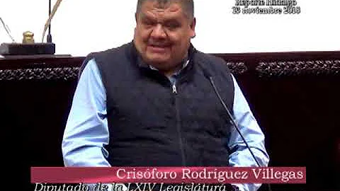 DIPUTADO CRISOFORO RODRIGUEZ COMENTA ACERCA DEL TE...