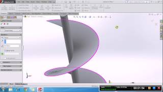 Advance Cad_Thiết kế cầu thang xoắn đơn giản với SOlidworks 2014