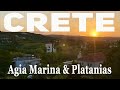 My Favorite Holiday Places 🇬🇷Agia Marina & Platanias🌴Crete 🏖 Greece 🏝