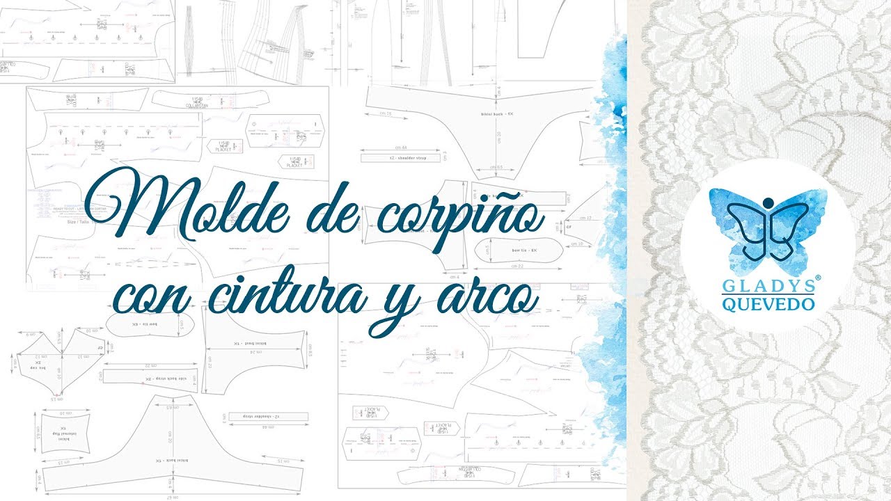 Gladys Quevedo - Molde de Corpiño con cintura y arco