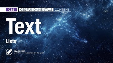 25 - Text and Lists: Mastering List Styling in CSS | CSS Fundamentals