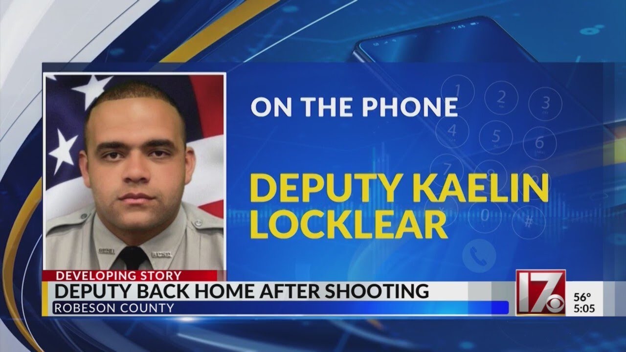 Robeson County deputy back home after getting shot by suspect - YouTube