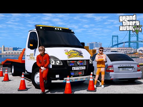 ОПЕРСКАЯ ЕЗДА В GTA 5 - ВЕРНУЛИ ОПЕРСКУЮ ГАЗЕЛЬ ЭВАКУАТОР! ВИТЮ И СЕРЁГУ ЧУТЬ НЕ ПОЙМАЛИ ДПС! 🌊ВОТЕР