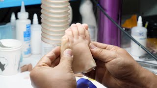 process of making a silicone foot in Korea's stateoftheart 3D