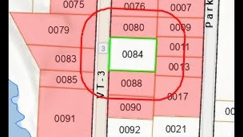 Create Abutters Report Single Parcel