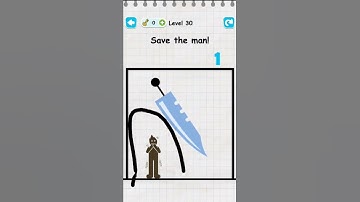 Draw Two Save The Man : level 30 #games #shorts