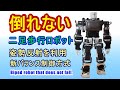 Biped robot that does not fall.