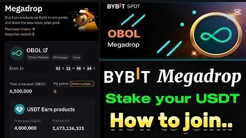 Bybit Megadrop | Stake your USDT | How to join A to Z full process..