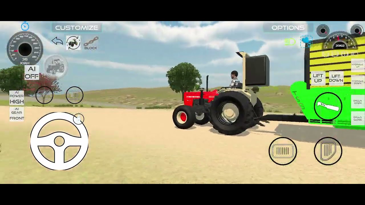 Drive Car and Unloading Stone From Dumper Truck in Game🔥