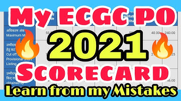 My ECGC PO 2021 Scorecard | Shivani Keswani